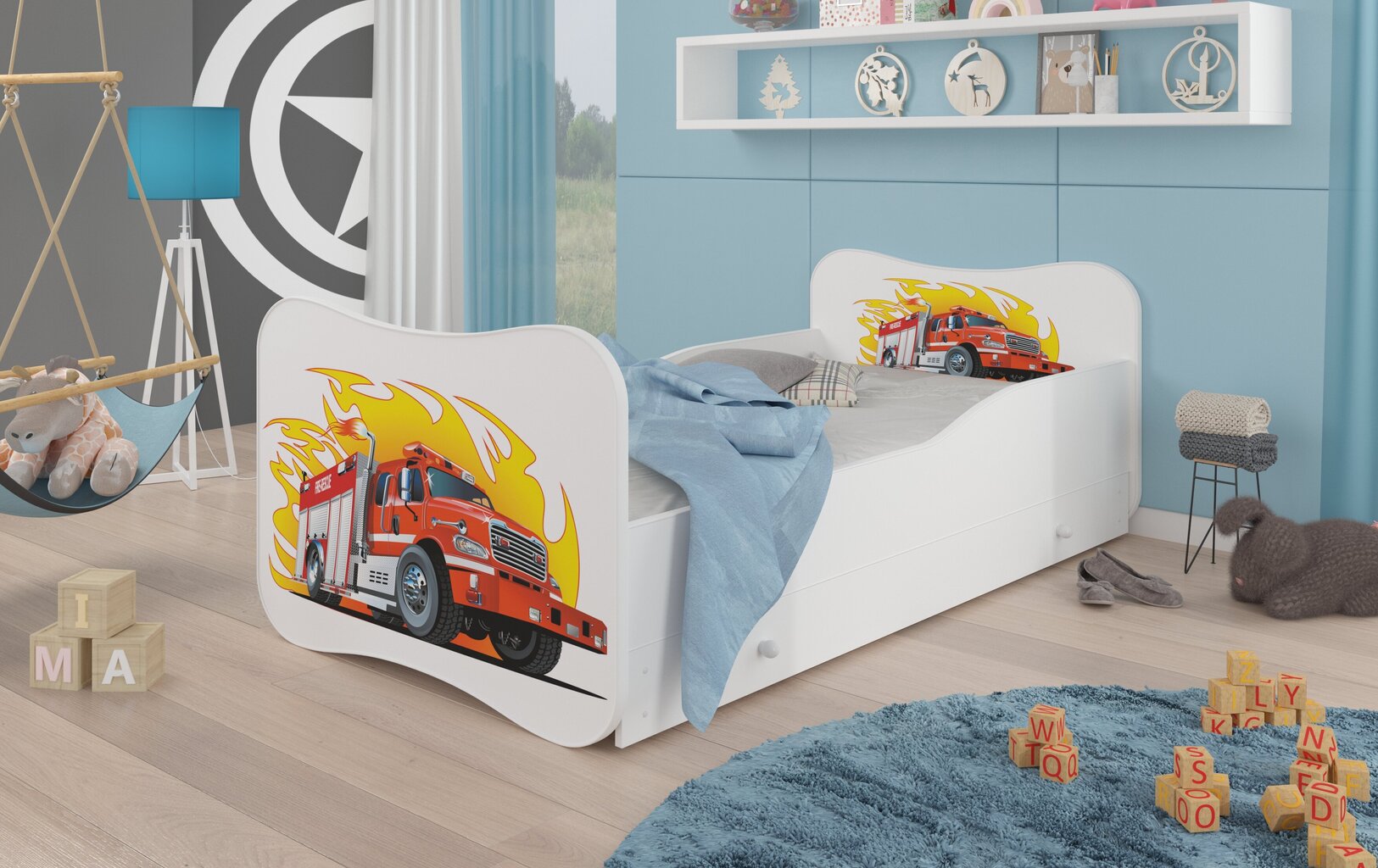 Vaikiška lova ADRK Furniture Gonzalo L10, 160x80 cm kaina ir informacija | Vaikiškos lovos | pigu.lt