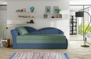 Диван - кровать NORE Aga, синий/зеленый цена и информация | Диваны | pigu.lt