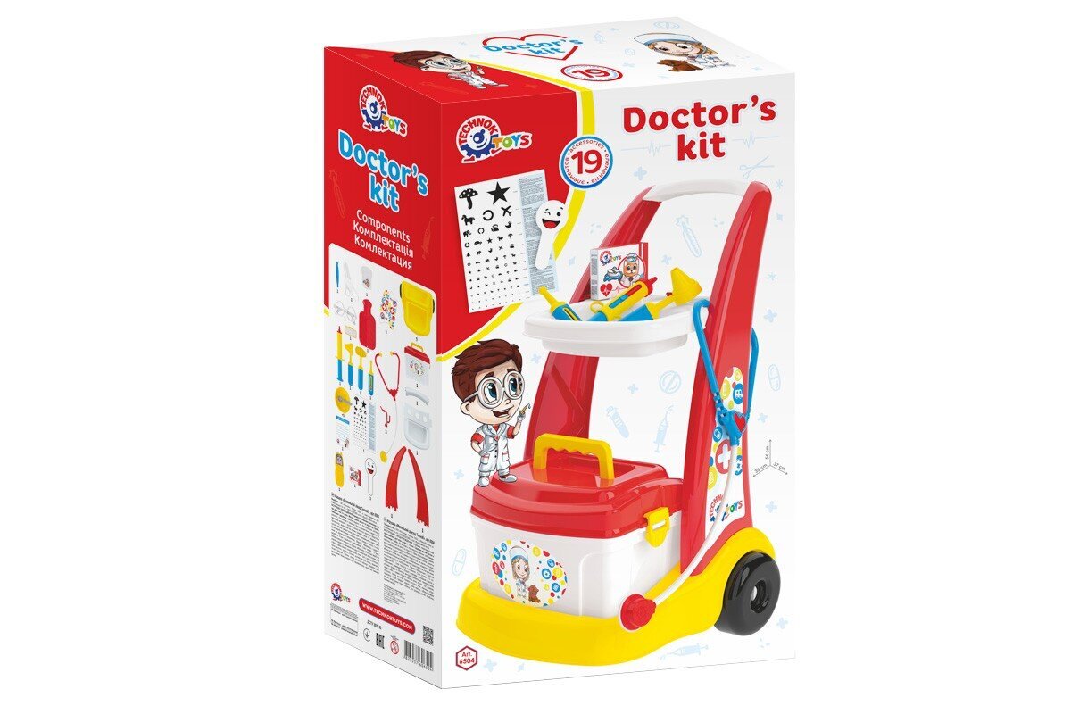 Vaikiškas daktaro rinkinys vežimėlyje kaina ir informacija | Žaislai mergaitėms | pigu.lt