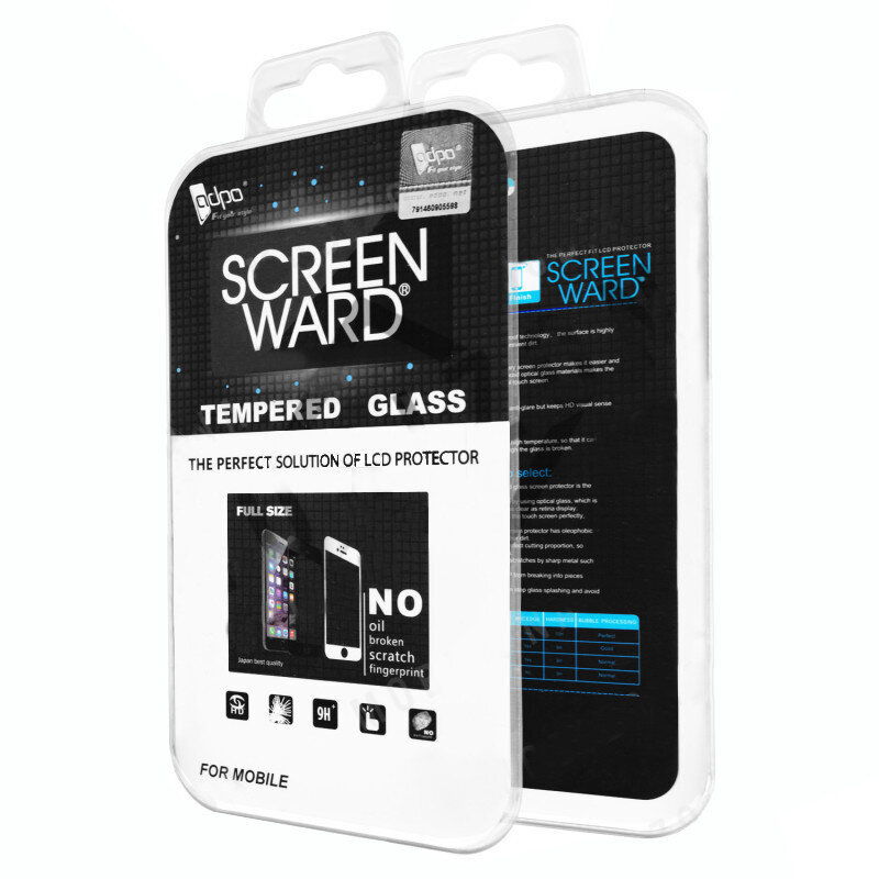 LCD apsauginis stikliukas Adpo 3D iPhone 6 Plus lenktas, baltas цена и информация | Apsauginės plėvelės telefonams | pigu.lt