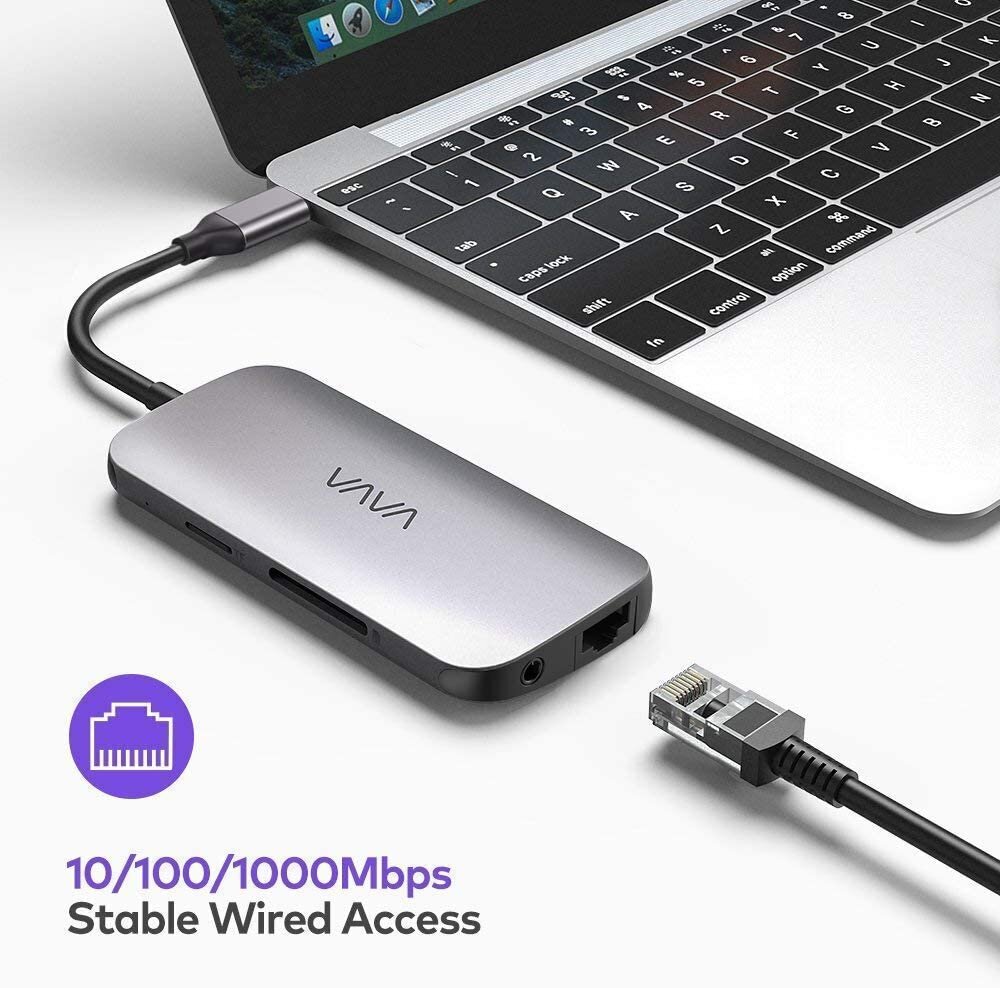 USB-C jungties adapteris, VAVA VA-UC006 kaina ir informacija | Adapteriai, USB šakotuvai | pigu.lt