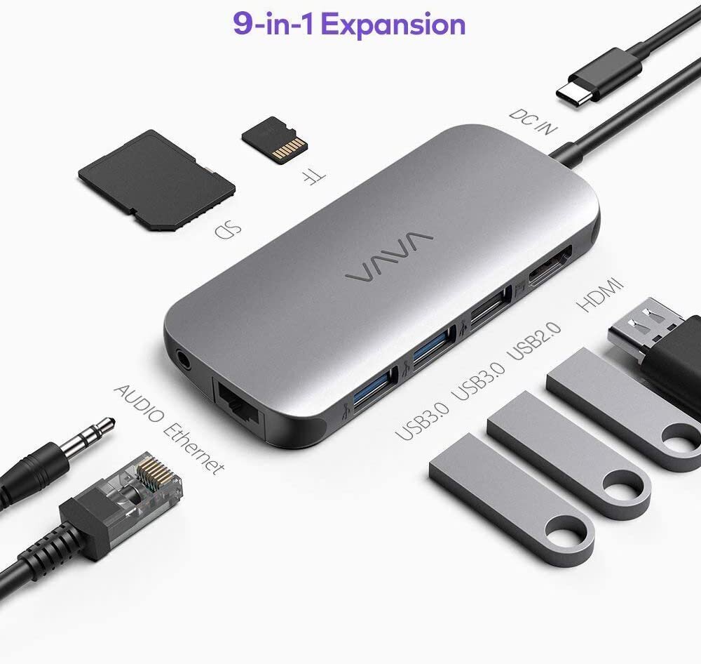USB-C jungties adapteris, VAVA VA-UC006 цена и информация | Adapteriai, USB šakotuvai | pigu.lt