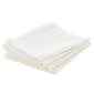 Baltos medvilninės stalo servetėlės 40x40cm (4vnt) kaina ir informacija | Staltiesės, servetėlės | pigu.lt
