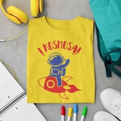 Vaikiški marškinėliai "Į kosmosą" kaina ir informacija | Originalūs marškinėliai | pigu.lt