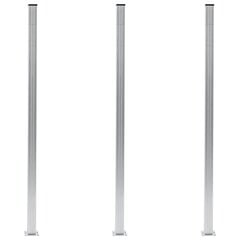 Tvoros stulpai, 3 vnt., aliuminis, 185cm kaina ir informacija | Tvoros ir jų priedai | pigu.lt