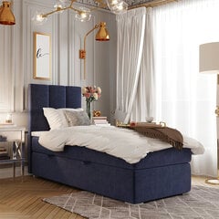 Кровать Selsey Erlar 90x200 см, темно-синяя цена и информация | Кровати | pigu.lt