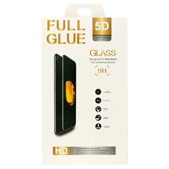 Apsauginis stiklas Full Glue 5D skirtas Huawei P40 Pro, juoda цена и информация | Apsauginės plėvelės telefonams | pigu.lt