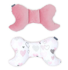 Подушка для коляски MamoTato DINO сердечки, розовая цена и информация | Mamo Tato Товары для детей и младенцев | pigu.lt