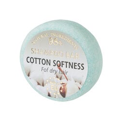 Восстанавливающий твердый шампунь для сухих волос COTTON SOFTNESS Saules Fabrika, 60 г цена и информация | Saules fabrika Для ухода за волосами | pigu.lt