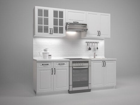 Virtuvės spintelių komplektas Halmar Michella 220, baltas kaina ir informacija | Virtuvės baldų komplektai | pigu.lt