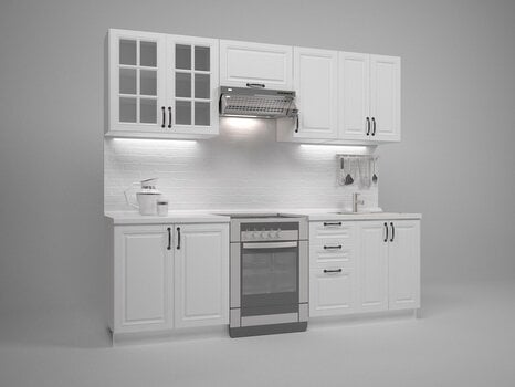 Virtuvės spintelių komplektas Halmar Michella 240, baltas kaina ir informacija | Virtuvės baldų komplektai | pigu.lt