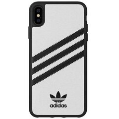 Adidas OR Moulded Case PU iPhone Xs Max biały|white 32809 цена и информация | Чехлы для телефонов | pigu.lt