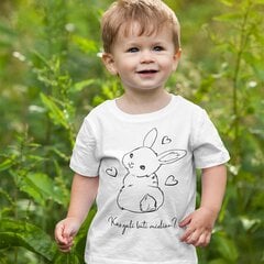 Vaikiški marškinėliai "Kas gali būti mieliau?" kaina ir informacija | Originalūs marškinėliai | pigu.lt