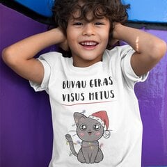 Vaikiški marškinėliai "Buvau geras visus metus" kaina ir informacija | Originalūs marškinėliai | pigu.lt