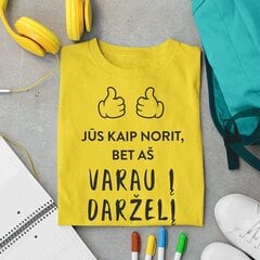 Vaikiški marškinėliai "Varau į darželį" kaina ir informacija | Originalūs marškinėliai | pigu.lt