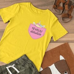 Vaikiški marškinėliai "Tėvelių stebuklas" kaina ir informacija | Originalūs marškinėliai | pigu.lt