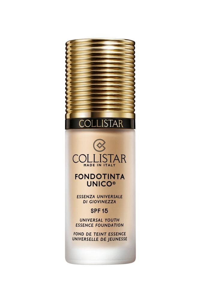 Skystas makiažo pagrindas Collistar Unico Youth Essence SPF 15 30 ml, 1N Ivory kaina ir informacija | Makiažo pagrindai, pudros | pigu.lt