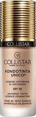 Skystas makiažo pagrindas Collistar Unico Foundation Universal Essence of Youth SPF 15, Rosy Nude, 30 ml kaina ir informacija | Makiažo pagrindai, pudros | pigu.lt