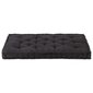 Paletės/grindų pagalvėlė, juodos spalvos, 120x80x10cm, medvilnė цена и информация | Pagalvės, užvalkalai, apsaugos | pigu.lt