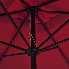 Lauko skėtis su metaliniu stulpu, 300x200cm, raudonos vyno spalvos цена и информация | Зонты, маркизы, стойки | pigu.lt