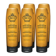 Intensyviai drėkinantis šampūnas RICH Intense Moisture Shampoo 250 ml x 6 kaina ir informacija | RICH Kvepalai, kosmetika | pigu.lt