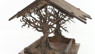 Деревянная кормушка для птиц цена и информация | Скворечники, кормушки, клетки | pigu.lt