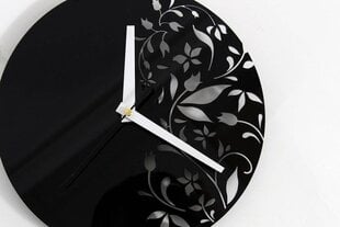 Sieninis laikrodis su gėlių motyvais kaina ir informacija | Laikrodžiai | pigu.lt
