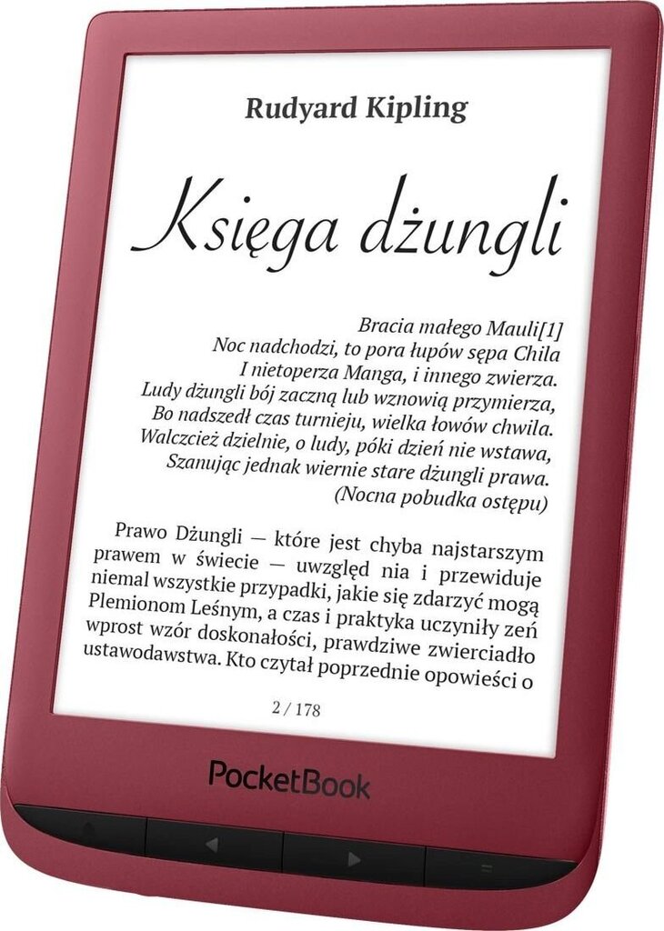 PocketBook Touch Lux 5 (PB628-R-WW) цена и информация | Elektroninių knygų skaityklės | pigu.lt