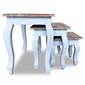 Sustumiamų staliukų komplektas, 3 dalių kaina ir informacija | Kavos staliukai | pigu.lt