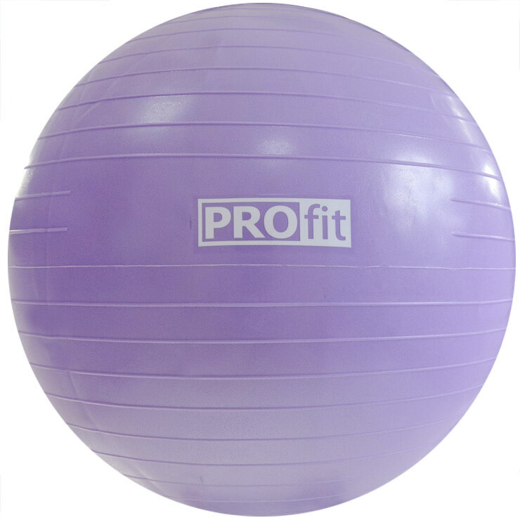 Gimnastikos kamuolys su pompa Profit DK 2102, 45 cm, violetinis цена и информация | Gimnastikos kamuoliai | pigu.lt