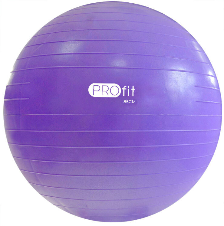Gimnastikos kamuolys Profit DK 2102 85 cm, violetinis kaina ir informacija | Gimnastikos kamuoliai | pigu.lt