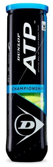 Lauko teniso kamuoliukai Dunlop ATP Championship S599710, 4 vnt цена и информация | Lauko teniso prekės | pigu.lt