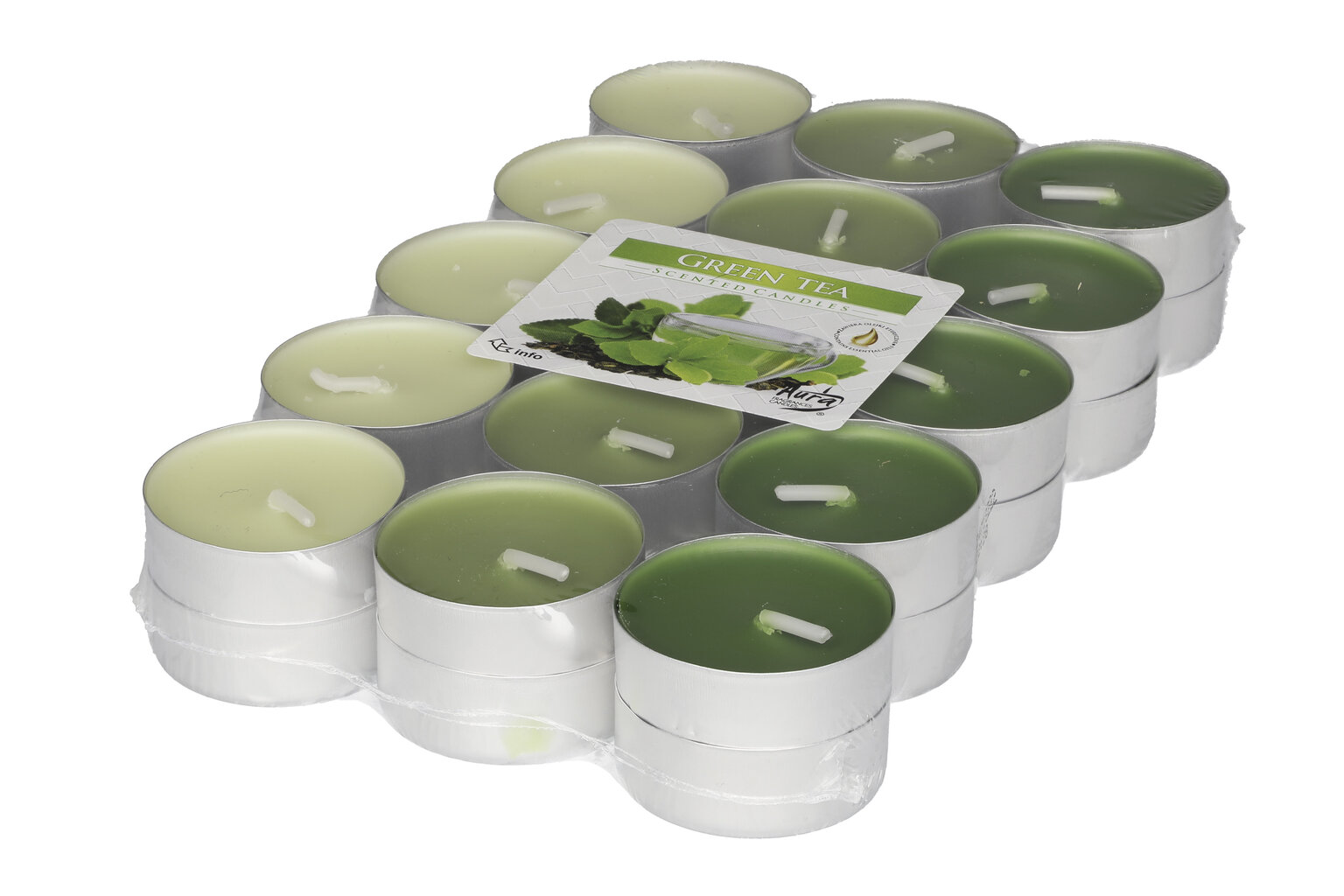 Kvapiosios arbatinės žvakutės Green Tea, 30 vnt. цена и информация | Žvakės, Žvakidės | pigu.lt