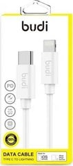 Budi, USB-C - Lightning PD, 1 m kaina ir informacija | Laidai telefonams | pigu.lt