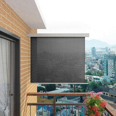 Šoninė balkono markizė, daugiafunkcinė, 150x200cm, pilka kaina ir informacija | Skėčiai, markizės, stovai | pigu.lt