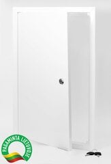 Revizinės durelės su spynele 150x250, baltos цена и информация | Ревизионные дверцы, принадлежности | pigu.lt