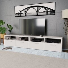 Tv spintelės, 95x35x36 cm, baltos, 2 vnt. kaina ir informacija | TV staliukai | pigu.lt