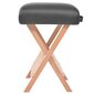 Sulankstomas 2 zonų masažo stalas ir kėdė, juodas цена и информация | Masažo reikmenys | pigu.lt