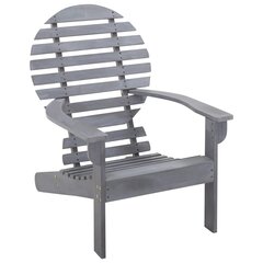Kėdė Adirondack, pilkos spalvos цена и информация | Садовые стулья, кресла, пуфы | pigu.lt