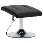 Atlošiamas masažinis krėslas su pakoja, juodas kaina ir informacija | Svetainės foteliai | pigu.lt