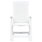Atlošiamos sodo kėdės, 2vnt., baltos spalvos kaina ir informacija | Lauko kėdės, foteliai, pufai | pigu.lt