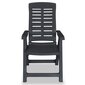 Atlošiamos sodo kėdės, 4 vnt., pilka spalva kaina ir informacija | Lauko kėdės, foteliai, pufai | pigu.lt