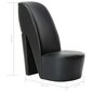 Aukštakulnio formos kėdė, juoda kaina ir informacija | Lauko kėdės, foteliai, pufai | pigu.lt