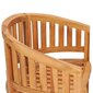 Banano formos kėdės, 2 vnt., timedžio medienos masyvas цена и информация | Lauko kėdės, foteliai, pufai | pigu.lt