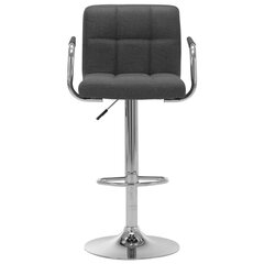 Baro kėdė, tamsiai pilkos spalvos kaina ir informacija | Virtuvės ir valgomojo kėdės | pigu.lt