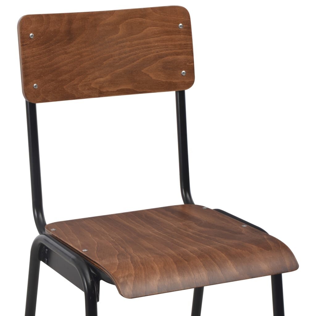 Baro kėdės, 2 vnt., rudos kaina ir informacija | Virtuvės ir valgomojo kėdės | pigu.lt