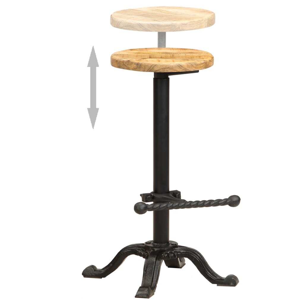Baro kėdės iš mango medienos, 2vnt. kaina ir informacija | Virtuvės ir valgomojo kėdės | pigu.lt