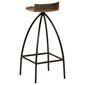 Baro kėdės iš perdirbtos medienos, 2vnt. kaina ir informacija | Virtuvės ir valgomojo kėdės | pigu.lt