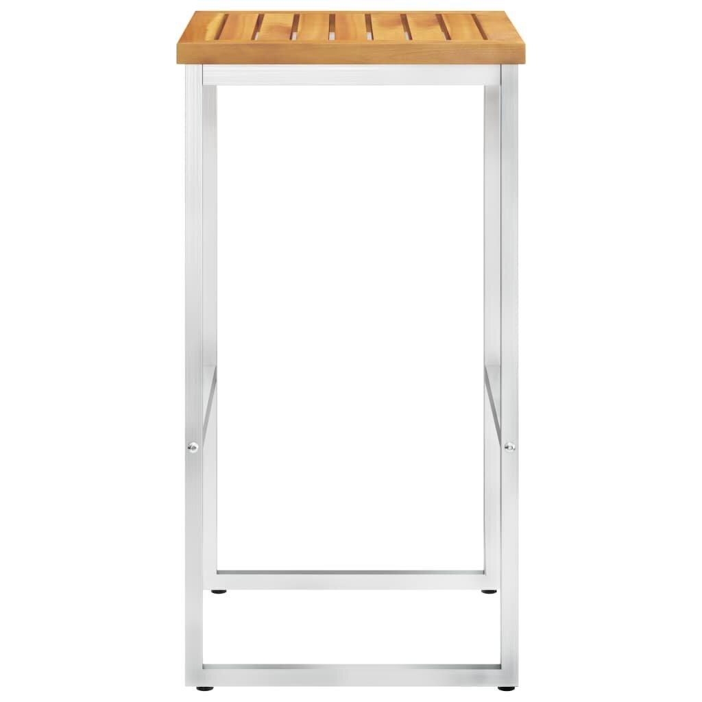 Baro kėdės iš akacijos medienos, 4vnt. kaina ir informacija | Virtuvės ir valgomojo kėdės | pigu.lt