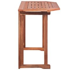 Baro stalas, 90x50x75cm, rudas kaina ir informacija | Lauko stalai, staliukai | pigu.lt